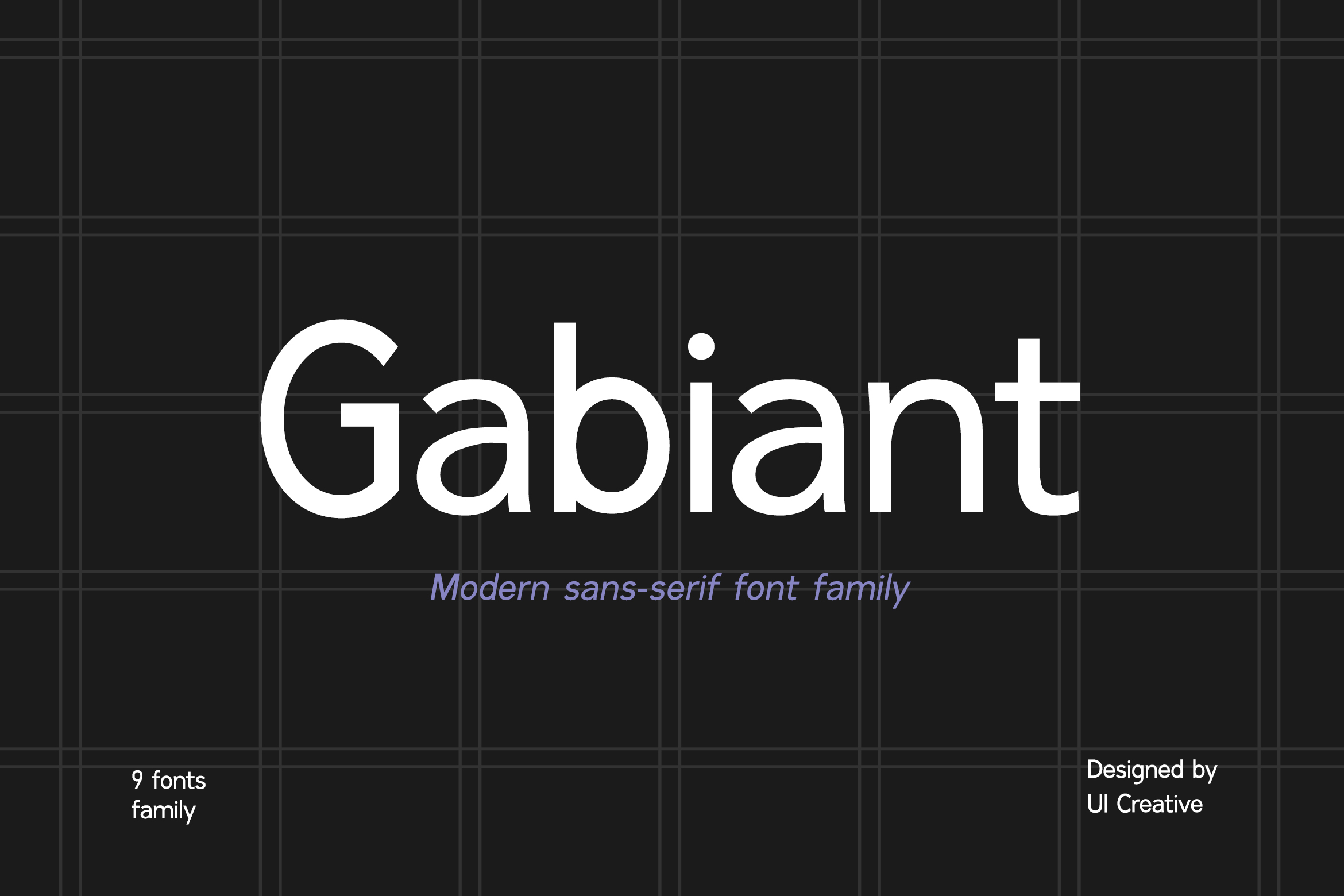 Пример шрифта Gabiant #1
